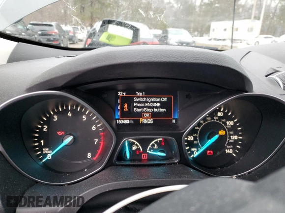 2017 Ford Escape Titanium with VIN 1FMCU9J99HUA07113, listed as a Copart auction lot 45273635 with 150,480 mi miles and Clean Title. Bid and sale history available at carsss.com. Image 9.