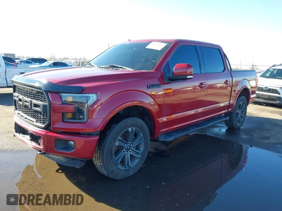 2016 Ford F-150 XLT with VIN 1FTEW1EG4GKE96287, listed as a IAAI auction lot 41382832 with 1 mi miles. Bid and sale history available at carsss.com. Image 2.