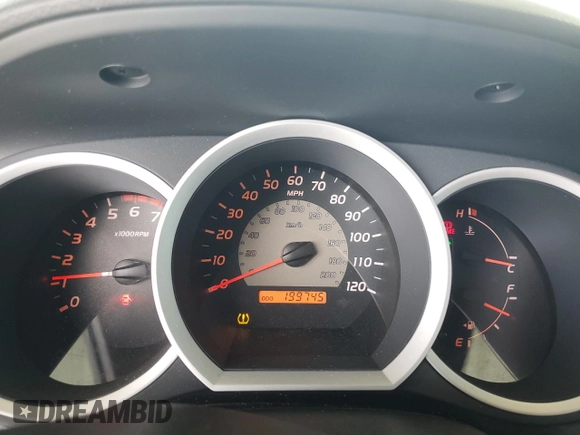 2009 Toyota Tacoma PreRunner with VIN 3TMKU72N89M021378, listed as a Copart auction lot 57142405 with 199,745 mi miles and Salvage title. Bid and sale history available at DreamBid. Image 9.