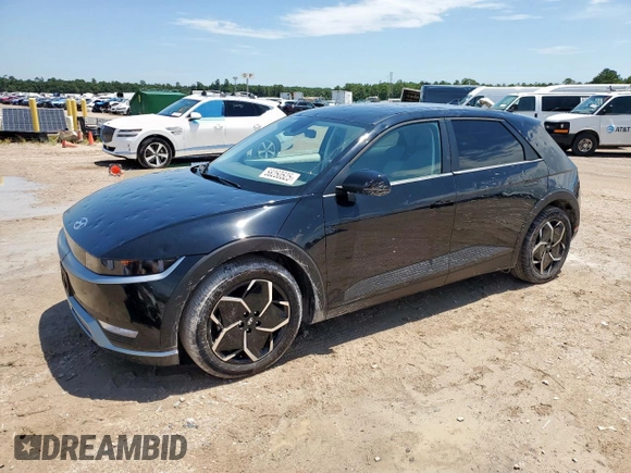 2023 Hyundai Ioniq 5 SEL z VIN KM8KNDAF1PU213459, wystawiony jako Copart lot #58250525 z przebiegiem 19 mil mil oraz Szkoda całkowita • Salvage title. Historia ofert i sprzedaży dostępna na DreamBid. Obrazek 1.