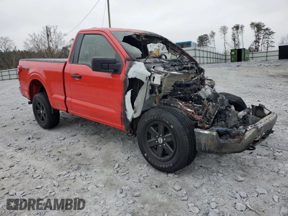 2021 Ford F-150 XL with VIN 1FTMF1EB6MKE70141, listed as a Copart auction lot 86607594 with Not Provided miles and Salvage Title. Bid and sale history available at carsss.com. Image 4.
