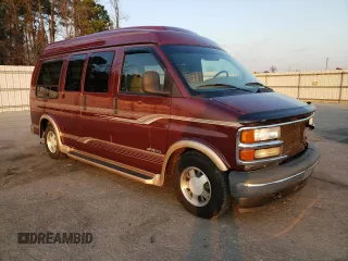 1999 Chevrolet Express with VIN 1GBFG15R7X1036862, listed as a Copart auction lot 43567815 with 66,764 mi miles and Salvage Title. Bid and sale history available at carsss.com. Image 4.