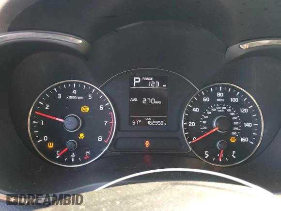 2017 Kia Forte LX with VIN 3KPFK4A78HE089360, listed as a Copart auction lot 52955775 with 162,358 mi miles and Salvage Title. Bid and sale history available at carsss.com. Image 9.