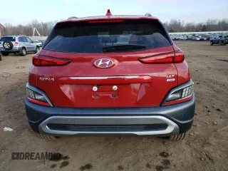2022 Hyundai Kona Limited with VIN KM8K5CA34NU910962, listed as a Copart auction lot 40102183 with 9,438 mi miles. Bid and sale history available at carsss.com. Image 6.