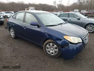 2009 Hyundai Elantra GLS PZEV with VIN KMHDU46D99U682319, listed as a IAAI auction lot 41657401 with 152,129 mi miles. Bid and sale history available at carsss.com. Image 1.