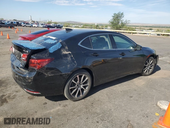 2015 Acura TLX Advance with VIN 19UUB3F70FA006953, listed as a Copart auction lot 65544585 with 92,016 mi miles and Salvage title. Bid and sale history available at DreamBid. Image 3.