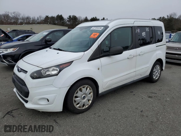 2015 Ford Transit Connect XLT with VIN NM0AE8F77F1202312, listed as a Copart auction lot 87724125 with 100,463 mi miles and Salvage title. Bid and sale history available at DreamBid. Image 1.