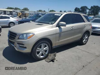 2013 Mercedes-Benz M 350 with VIN 4JGDA5HB1DA123027, listed as a Copart auction lot 63273035 with 93,376 mi miles and Salvage title. Bid and sale history available at DreamBid. Image 1.