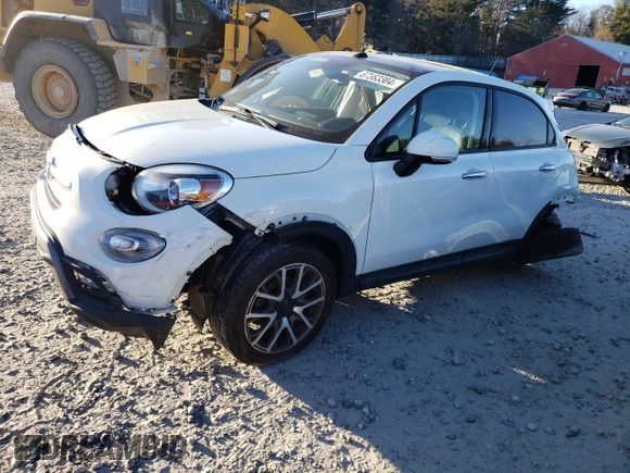 2016 FIAT 500X Trekking Plus with VIN ZFBCFYET9GP381557, listed as a Copart auction lot 87363304 with 92,189 mi miles and Salvage title. Bid and sale history available at DreamBid. Image 1.