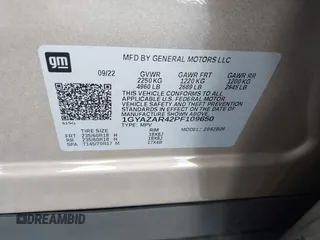 2023 Cadillac XT4 FWD Luxury with VIN 1GYAZAR42PF109650, listed as a IAAI auction lot 41921489 with 23,530 mi miles and . Bid and sale history available at DreamBid. Image 9.