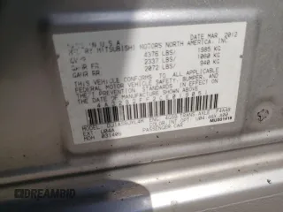 2012 Mitsubishi Galant FE z VIN 4A32B2FF2CE019051, wystawiony jako Copart lot #58323055 z przebiegiem 189 192 mil mil oraz Szkoda całkowita • Salvage title. Historia ofert i sprzedaży dostępna na DreamBid. Obrazek 12.