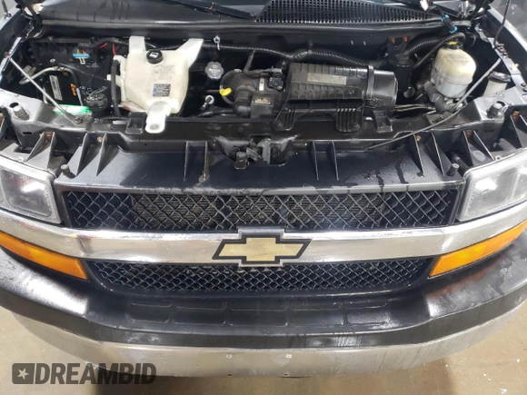 2016 Chevrolet Express Passenger LT with VIN 1GAZGPFF1G1336602, listed as a Copart auction lot 83389654 with 164,012 mi miles and Salvage title. Bid and sale history available at DreamBid. Image 12.