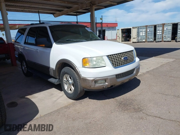 2003 Ford Expedition Eddie Bauer with VIN 1FMEU17L23LA08390, listed as a IAAI auction lot 42129320 with 227,816 mi miles. Bid and sale history available at carsss.com. Image 1.