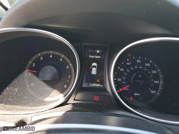 2013 Hyundai Santa Fe 2.0T Sport with VIN 5XYZWDLA9DG101152, listed as a Copart auction lot 50385615 with 112,568 mi miles and Salvage Title. Bid and sale history available at carsss.com. Image 9.