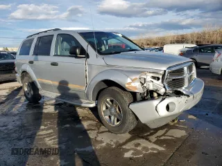 2005 Dodge Durango Limited with VIN 1D4HD58N95F533279, listed as a Copart auction lot 46454565 with 130,639 mi miles and Salvage title. Bid and sale history available at DreamBid. Image 4.