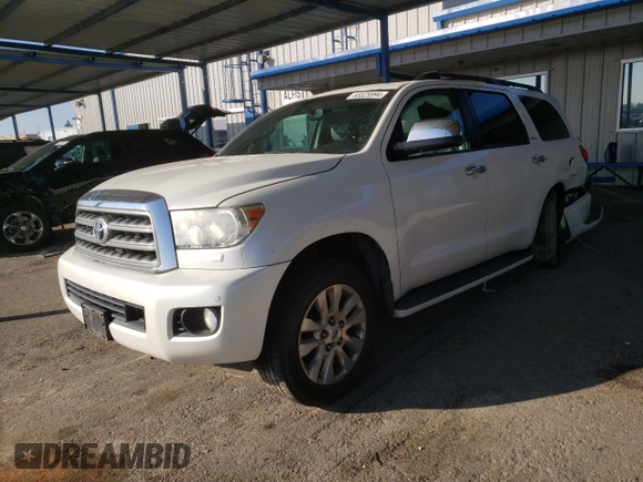 2012 Toyota Sequoia Platinum with VIN 5TDDY5G13CS065495, listed as a Copart auction lot 83325994 with 235,350 mi miles and Salvage Title. Bid and sale history available at carsss.com. Image 1.