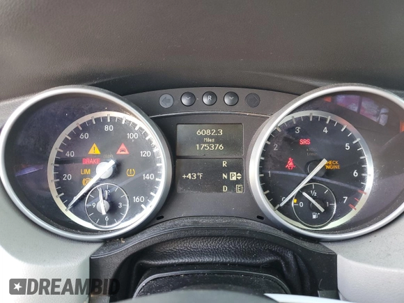 2011 Mercedes-Benz R 350 with VIN 4JGCB6FE2BA116550, listed as a Copart auction lot 46595215 with 175,376 mi miles and Clean title. Bid and sale history available at DreamBid. Image 9.