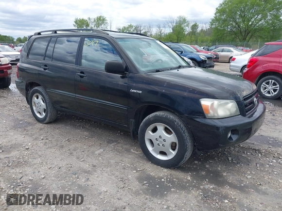 2004 Toyota Highlander z VIN JTEEP21A940013609, wystawiony jako IAAI lot #42303547 z przebiegiem 508 196 mil mil oraz . Historia ofert i sprzedaży dostępna na DreamBid. Obrazek 1.