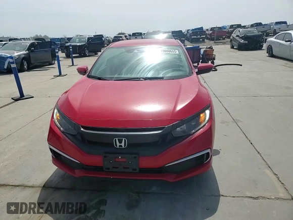 2020 Honda Civic Sedan LX with VIN 2HGFC2F69LH566510, listed as a Copart auction lot 49608665 with 93,648 mi miles and Salvage Title. Bid and sale history available at carsss.com. Image 11.