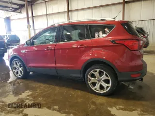 2019 Ford Escape Titanium with VIN 1FMCU9J98KUB93072, listed as a Copart auction lot 61931205 with 64,412 mi miles and Salvage title. Bid and sale history available at DreamBid. Image 2.