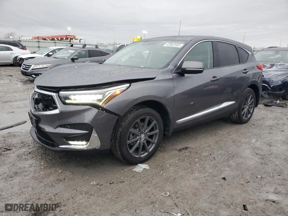 2020 Acura RDX w/Advance Pkg with VIN 5J8TC2H72LL022037, listed as a Copart auction lot 42862465 with 103,222 mi miles and Salvage Title. Bid and sale history available at carsss.com. Image 1.