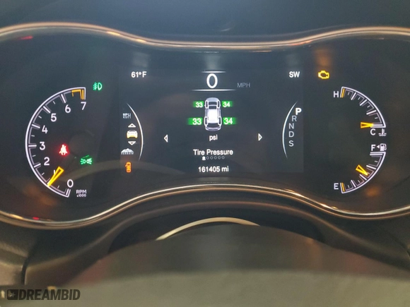 2015 Jeep Grand Cherokee Limited with VIN 1C4RJFBG1FC783290, listed as a Copart auction lot 46331915 with 161,405 mi miles and Salvage Title. Bid and sale history available at carsss.com. Image 9.