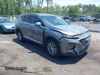 2019 Hyundai Santa Fe SE z VIN 5NMS23AD9KH085266, wystawiony jako IAAI lot #42354762 z przebiegiem 105 225 mil mil oraz . Historia ofert i sprzedaży dostępna na DreamBid. Obrazek 1.