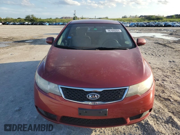 2011 Kia Forte EX with VIN KNAFU4A20B5459585, listed as a Copart auction lot 76109284 with 96,805 mi miles and Salvage Title. Bid and sale history available at carsss.com. Image 5.