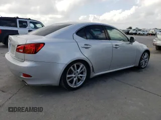 2006 Lexus IS 350 with VIN JTHBE262165010061, listed as a Copart auction lot 54209435 with 217,698 mi miles and Salvage Title. Bid and sale history available at DreamBid. Image 3.