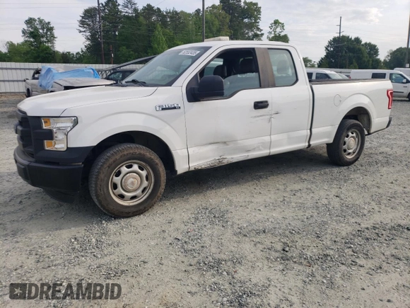 2015 Ford F-150 XL with VIN 1FTEX1C80FFB62967, listed as a Copart auction lot 52552435 with 154,977 mi miles and Salvage title. Bid and sale history available at DreamBid. Image 1.