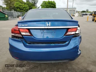 2013 Honda Civic LX z VIN 19XFB2F58DE073892, wystawiony jako Copart lot #59929815 z przebiegiem 166 562 mil mil oraz Szkoda całkowita • Salvage title. Historia ofert i sprzedaży dostępna na DreamBid. Obrazek 6.