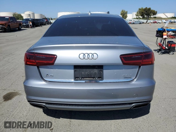 2016 Audi A6 Premium Plus with VIN WAUGFAFC9GN115615, listed as a Copart auction lot 55492445 with 121,509 mi miles and Salvage title. Bid and sale history available at DreamBid. Image 6.