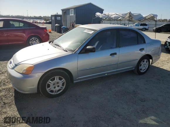 2001 Honda Civic LX z VIN 2HGES16521H511166, wystawiony jako Copart lot #61850595 z przebiegiem 153 192 mil mil oraz Szkoda całkowita • Salvage title. Historia ofert i sprzedaży dostępna na DreamBid. Obrazek 1.