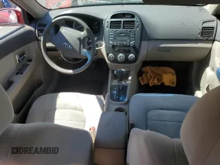 2007 Kia Spectra EX with VIN KNAFE121575449935, listed as a Copart auction lot 61509034 with 134,162 mi miles and Salvage Title. Bid and sale history available at carsss.com. Image 10.