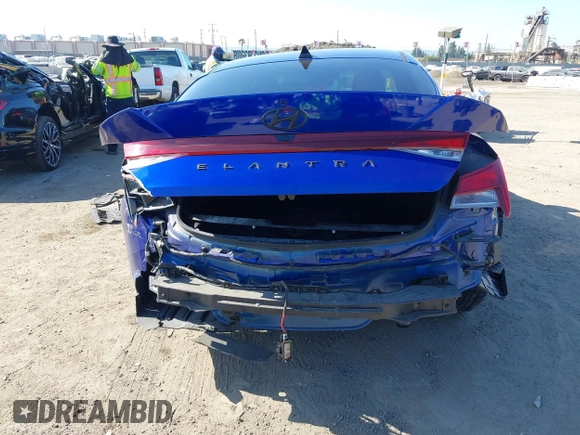 2023 Hyundai Elantra SEL with VIN KMHLM4AG9PU436333, listed as a IAAI auction lot 41998462 with 22,751 mi miles and . Bid and sale history available at DreamBid. Image 17.
