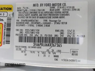 2019 Ford Fusion Hybrid SE with VIN 3FA6P0LU6KR267365, listed as a IAAI auction lot 42030525 with 95,401 mi miles. Bid and sale history available at carsss.com. Image 9.