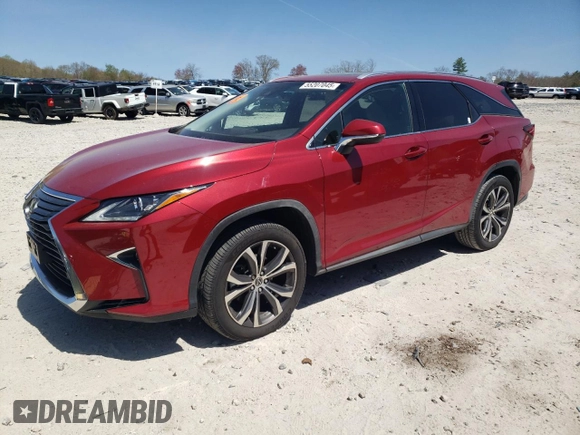 2018 Lexus RX 350L Premium z VIN JTJDZKCA2J2007851, wystawiony jako Copart lot #55207045 z przebiegiem 54 926 mil mil oraz Szkody całkowita. Historia ofert i sprzedaży dostępna na DreamBid. Obrazek 1.