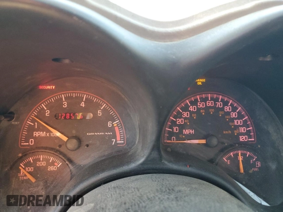 2005 Pontiac Grand Am SE with VIN 1G2NE52E25M135756, listed as a Copart auction lot 79969414 with 128,576 mi miles and Salvage Title. Bid and sale history available at carsss.com. Image 9.