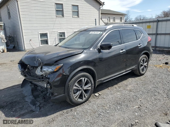 2017 Nissan Rogue SL with VIN 5N1AT2MV7HC741717, listed as a Copart auction lot 49799745 with 75,073 mi miles and Salvage Title. Bid and sale history available at carsss.com. Image 1.