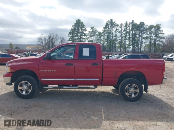 2005 Dodge 2500 SLT with VIN 3D7KS28C35G785006, listed as a IAAI auction lot 41487939 with 196,833 mi miles and . Bid and sale history available at DreamBid. Image 15.