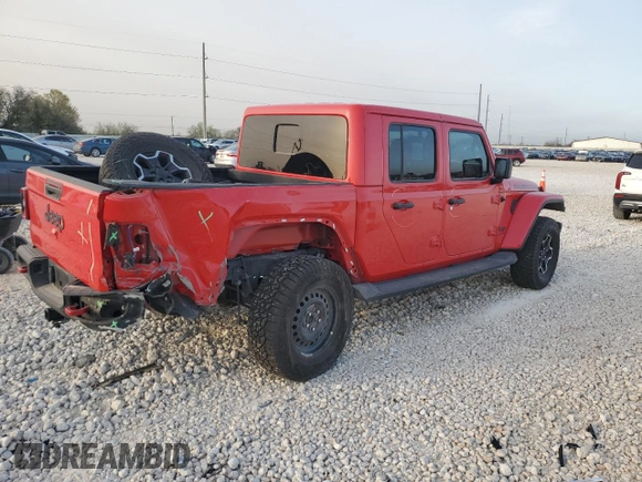 2022 Jeep Gladiator Rubicon with VIN 1C6JJTBGXNL163474, listed as a Copart auction lot 49156285 with 20,347 mi miles and Salvage title. Bid and sale history available at DreamBid. Image 3.
