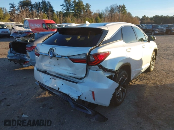 2017 Lexus RX with VIN 2T2BGMCA0HC017832, listed as a IAAI auction lot 40936486 with 124,523 mi miles. Bid and sale history available at carsss.com. Image 4.
