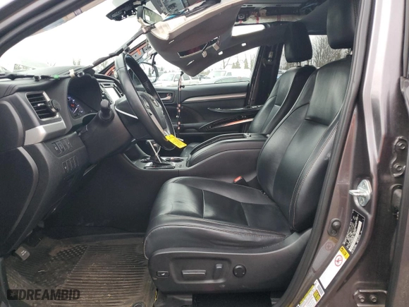 2019 Toyota Highlander SE with VIN 5TDJZRFH3KS956214, listed as a Copart auction lot 47460535 with 80,337 mi miles and Salvage Title. Bid and sale history available at carsss.com. Image 7.