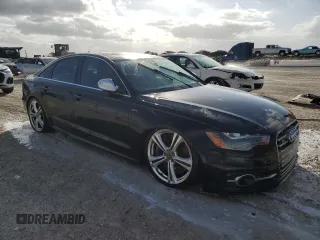 2014 Audi S6 Prestige with VIN WAUF2AFCXEN019304, listed as a Copart auction lot 80566804 with 63,880 mi miles and Non Repairable. Bid and sale history available at carsss.com. Image 4.