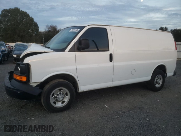 2016 Chevrolet Express Cargo with VIN 1GCWGAFF2G1254028, listed as a Copart auction lot 79596474 with Not provided miles and Salvage title. Bid and sale history available at DreamBid. Image 1.