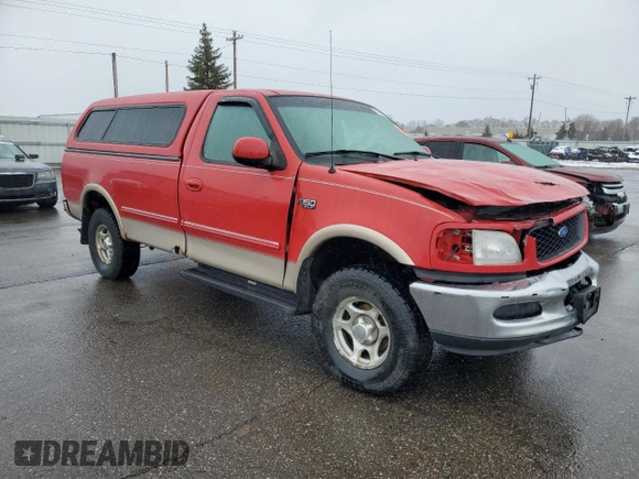 1997 Ford F-150 z VIN 1FTDF18W6VKC01671, wystawiony jako Copart lot #51298725 z przebiegiem 153 988 mil mil oraz Nie do naprawy • Non repairable. Historia ofert i sprzedaży dostępna na DreamBid. Obrazek 4.