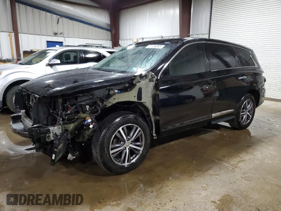 2018 Infiniti QX60 with VIN 5N1DL0MM3JC530822, listed as a Copart auction lot 51136095 with 119,758 mi miles and Salvage Title. Bid and sale history available at carsss.com. Image 1.