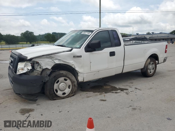 2007 Ford F-150 XL with VIN 1FTRF12W97KC13119, listed as a Copart auction lot 60927195 with 208,316 mi miles and Salvage title. Bid and sale history available at DreamBid. Image 1.