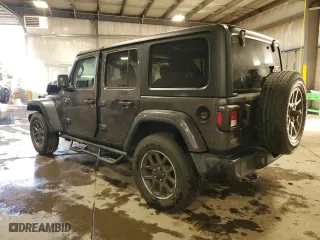2021 Jeep Wrangler Unlimited Willys with VIN 1C4HJXDN9MW718826, listed as a Copart auction lot 79694794 with 52,186 mi miles and Salvage Title. Bid and sale history available at carsss.com. Image 2.