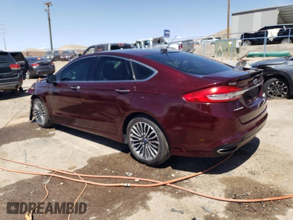 2017 Ford Fusion Titanium with VIN 3FA6P0K93HR114593, listed as a Copart auction lot 55650884 with 95,559 mi miles and Salvage Title. Bid and sale history available at carsss.com. Image 2.